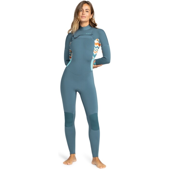 2024 Roxy Mujer Swell Series 5/4/3mm Chest Zip Neopreno ERJW103128 - Starglazer